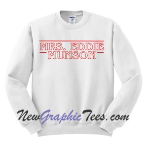 Mrs Eddie Munson Graphic Crewneck Sweatshirt