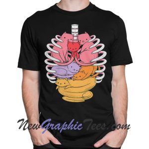 Anatomy Cats Art T-Shirt