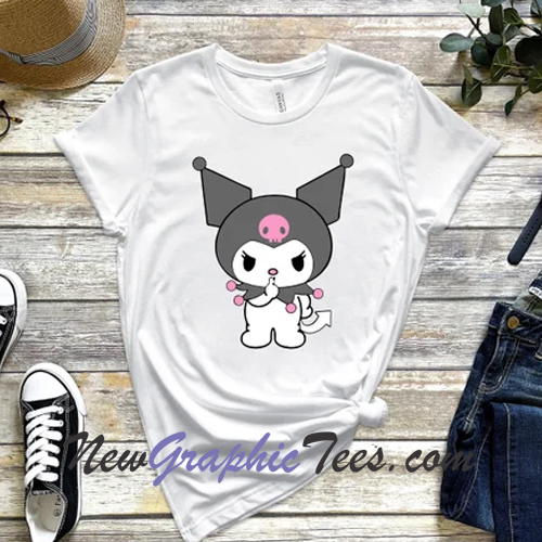 Cute Hello Kitty Kuromi T-Shirt - newgraphictees.com Cute Hello Kitty ...