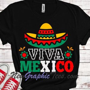 Viva Mexico Mexican Hat T-Shirt