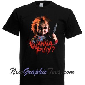 CHUCKY Wanna Play Horror Thriller T-Shirt