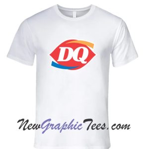 Dairy Queen Logo Dq Ice Cream Fast Food Restaurant Funny T-Shirt