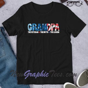 Grandpa The Veteran The Myth The Legend T-Shirt