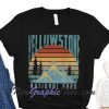 Vintage Mountain Yellowstone National Park T-Shirt