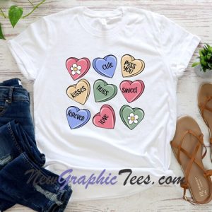 Candy Heart Valentines Day T-Shirt