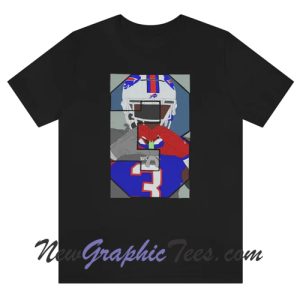 Damar Hamlin 3 Heart Tshirt