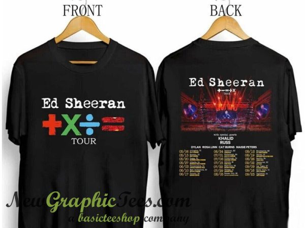 2023 Ed Sheeran Mathematics T-Shirt Twoside