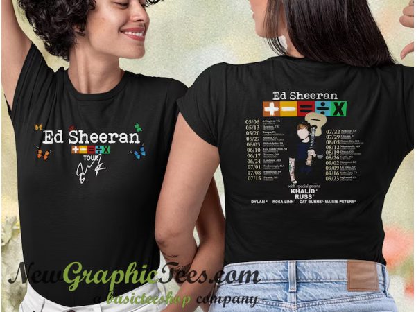 Ed Sheeran Tour 2023 Bad Habit T-Shirt Twoside