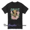 Guardians Of The Galaxy Groot Floral T shirt