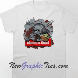 Bounty Hunter Mando and Child Designer T-Shirt