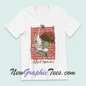 Deftones Band Heart Lyrics Retro Graphic Short Sleeve Unisex T-shirt