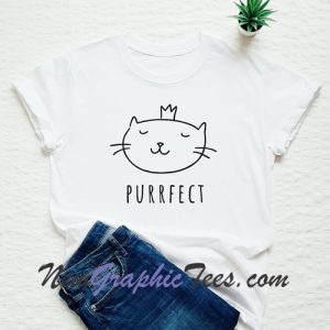 Purrfect Princess Cute Cat T-Shirt