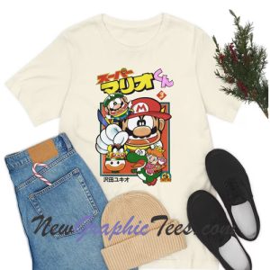 Super Mario Bros Japanese Old School Version T-shirt