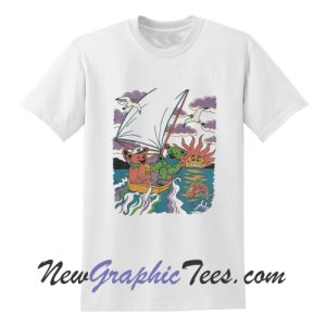 Vintage 1995 Grateful Dead Bears Sailing Boat Single Stitch T-Shirt