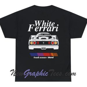 White Ferrari Blond T-shirt Back