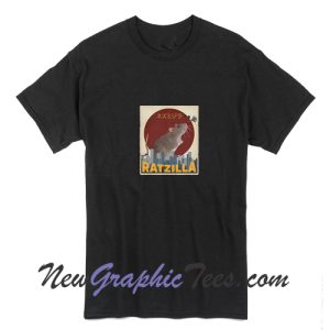 Funny Cute Ratzilla Rat Mouse Japanese Anime Graphic Gift T-Shirt