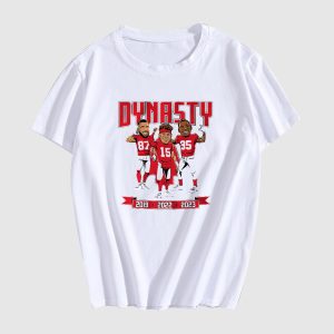 CHIEFS 2023 WORLD CHAMPS DYNASTY CARICATURES T-SHIRT SD
