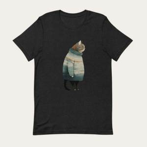 Fat Gray Cat T-shirt SD