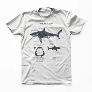 Great White Shark Anatomy T-shirt SD