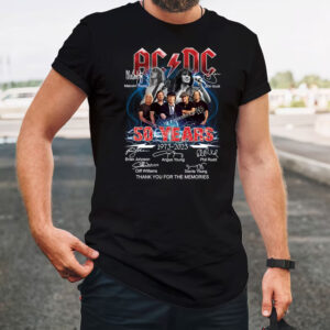 ACDC Band 50th Anniversary 1973 - 2023 Signature T-Shirt SD