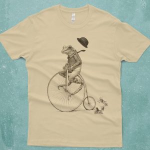 Frog on Bike T-shirt SD
