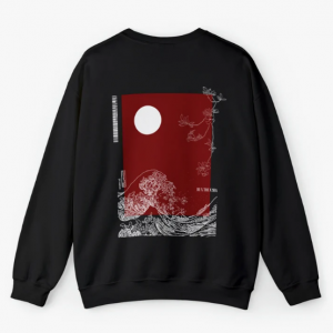 Moon Minimalistic Japanese Sweatshirt SD