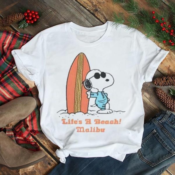 Snoopy Life's A beach malibu T-shirt SD