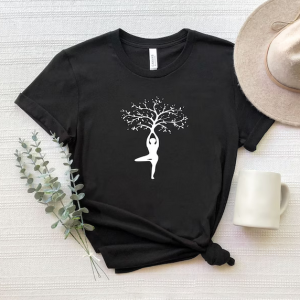 Yoga Namaste Tree T-Shirt SD