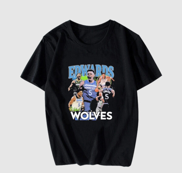 Minnesota timberwolves anthony edwards wolves T-shirt SD