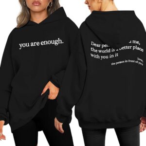 UNIQUEONE You Are Enough Hoodie TWOSIDE SD