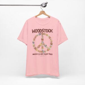 Woodstock 1969 Floral Peace T-Shirt SD
